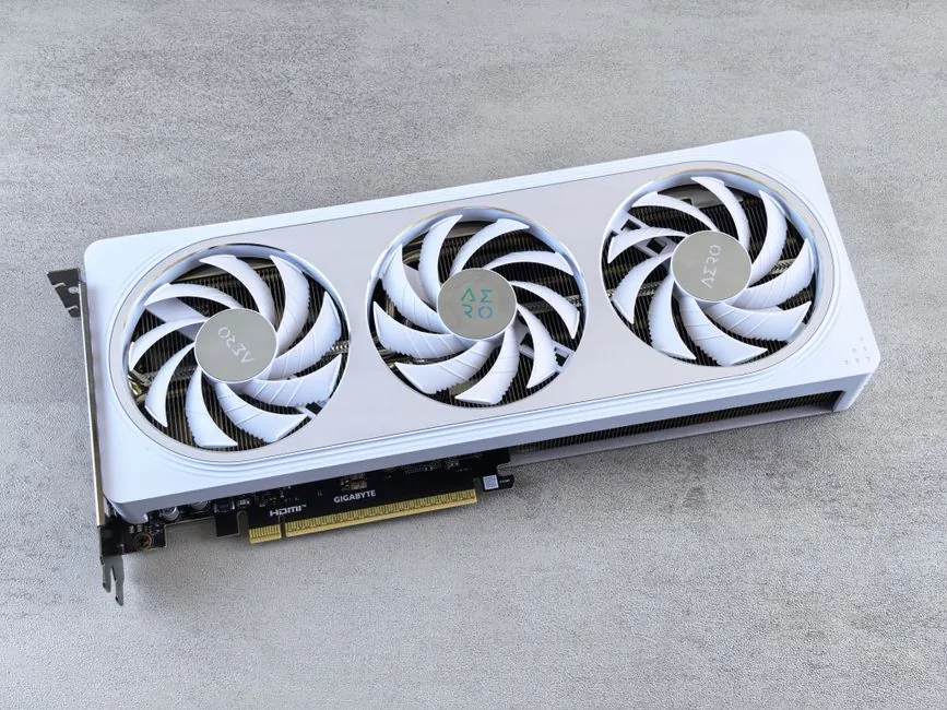 Intel Arc B580 review white graphics card with fans