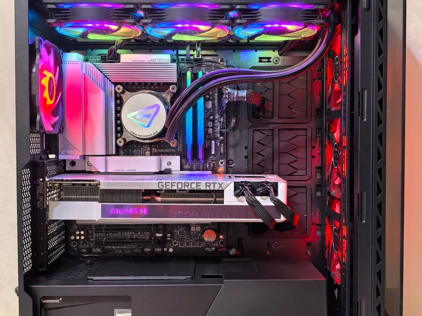 RTX 5080 graphics card in a high-end gaming PC