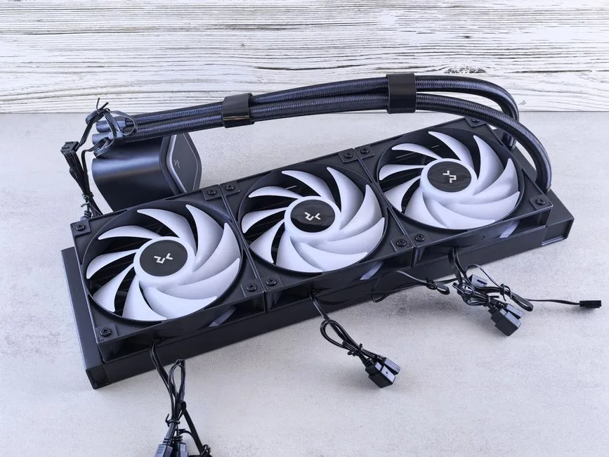 Dual-tower air cooler mounted on a CPU socket