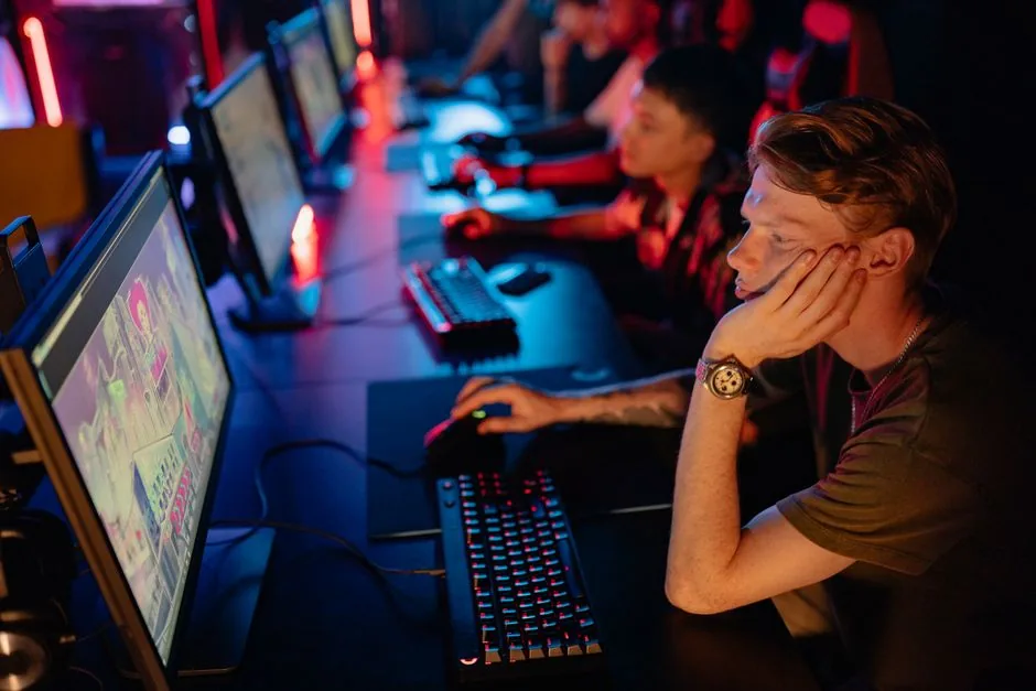 A 240Hz gaming monitor showing a fast-paced esports match