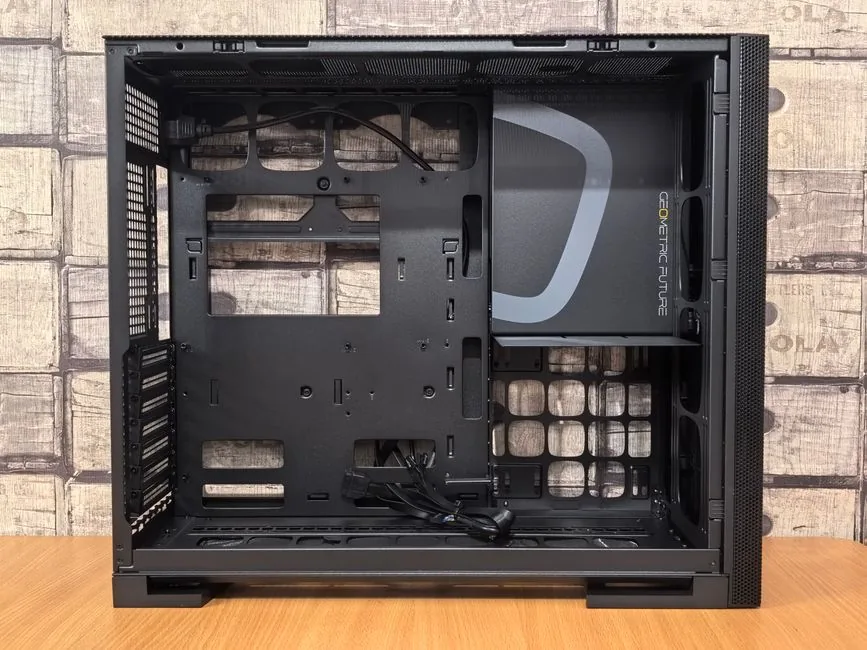 mid range gaming pc build on a workbench
