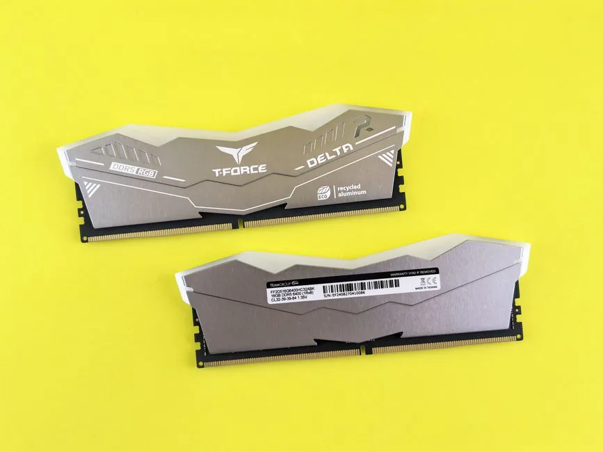 Gaming RAM sticks installed in a motherboard