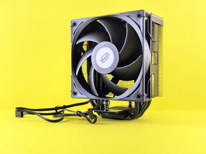 AIO liquid cooler with RGB fans mounted in a gaming PC