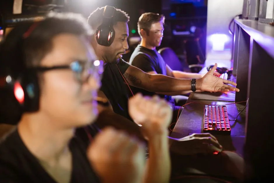 Close-up of a gaming PC with Ant Esports branding and RGB lighting