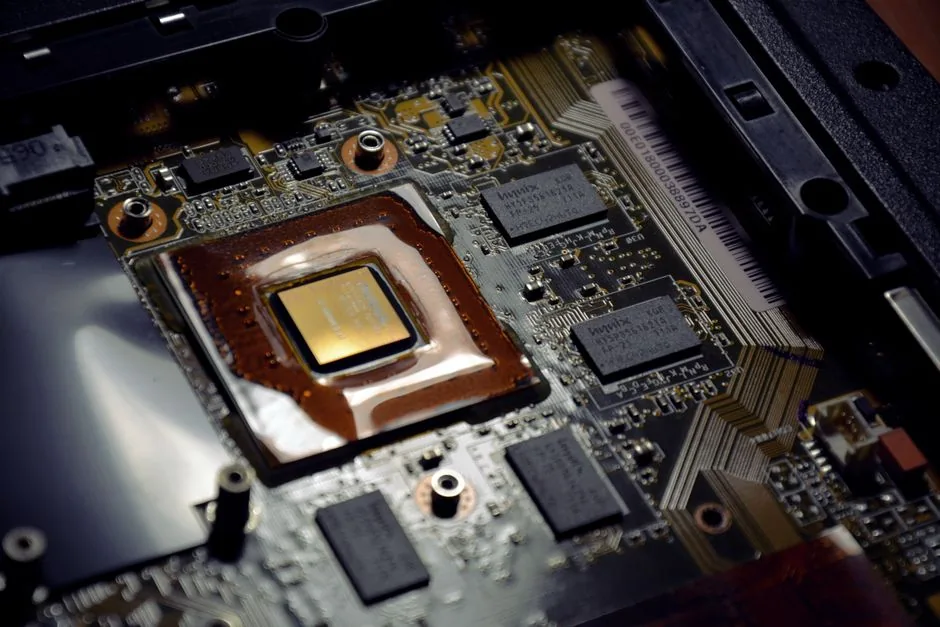 RTX 5070 build PC processor on a motherboard