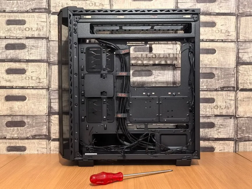 Ryzen 9 9950X3D build motherboard and components close-up