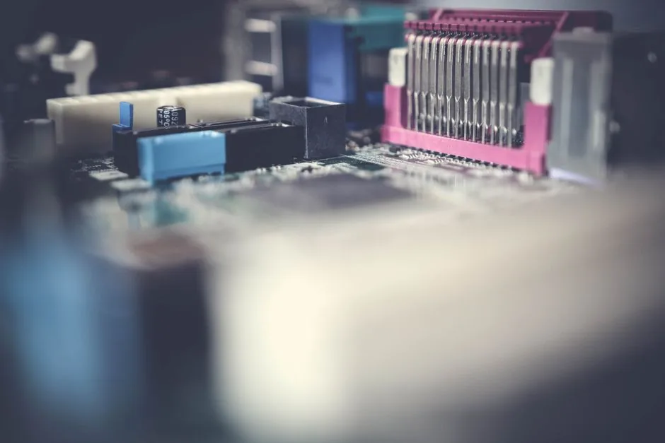 a gaming motherboard installed in a case with the graphics card seated above