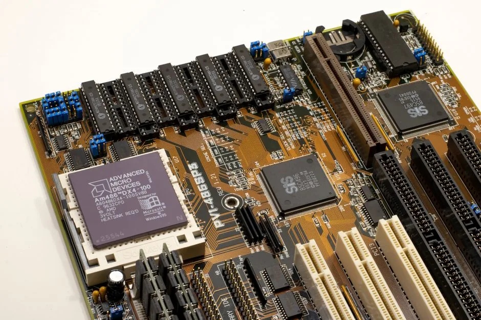 The Ryzen 7 9800X3D CPU installed on a motherboard without a GPU