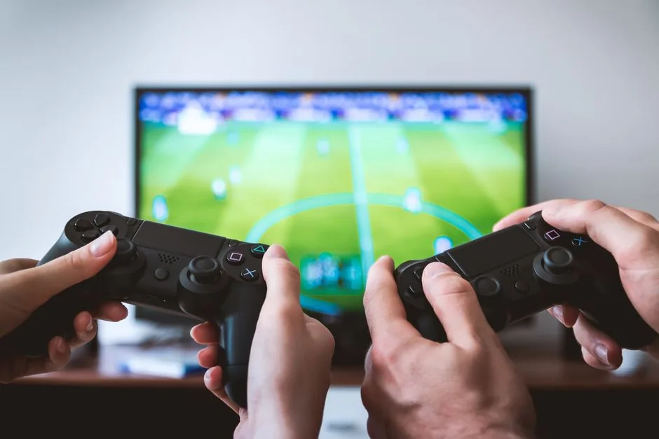 living room gaming pc running steam big picture mode on a tv