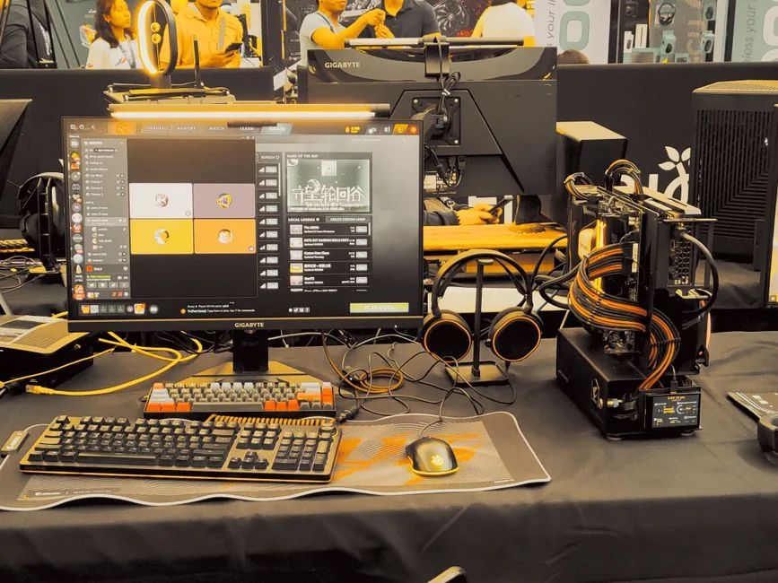 Ryzen 9 9950X3D build completed PC tower on a desk